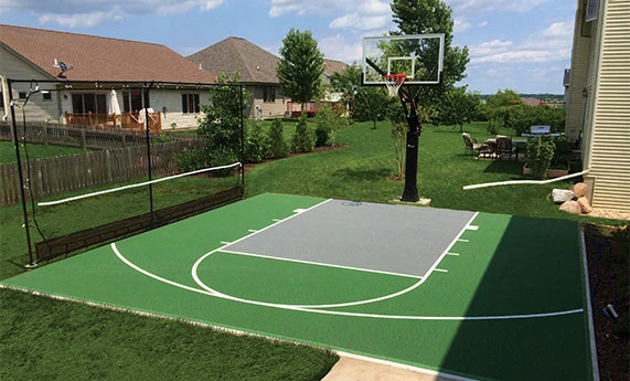 Làm sân bóng rổ 3x3 biệt thự